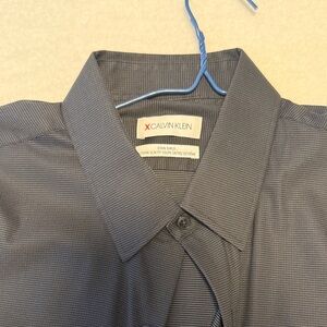 Calvin Klein Men's Charcoal Dress Shirt